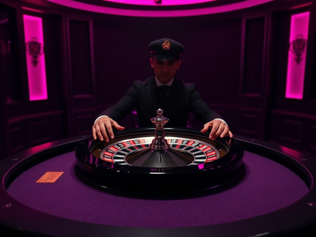 Live dealer roulette table at Mr Fortune